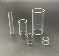 Tube en saphir de qualité optique, disponible en plusieurs tailles, utilisé pour la protection des tubes, l'isolation des tubes et le contrôle du flux