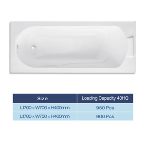 Certificado <span class=keywords><strong>ACUP</strong></span> Whirlpool Delantal Blanco 1,7 m Independiente Rectangular Bañera de remojo con superficie antideslizante Bañera de hidromasaje incorporada - Product Image 4