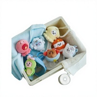 Nouvelle série Ocean Friends, poupée en peluche Kpop portable, porte-clés, pendentif de sac, doux, rentrée scolaire, collection LINE FRIENDS