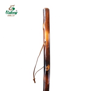 Bâton de randonnée vintage en bois verni durable de 120 cm avec embout en caoutchouc, design personnalisé d'usine, 20 ans d'expérience - Product Image 3