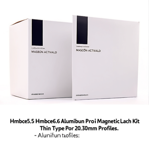 Hmbce5 5 Hmbce6 6 Aluminum Profile Magnetic <b>Latch</b> Kit Thin Type For 20 30mm Profiles - Product Image 2