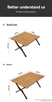 Table pliante réglable portable en acier inoxydable moderne de haute qualité, idéale pour les pique-niques en plein air, la plage et le camping