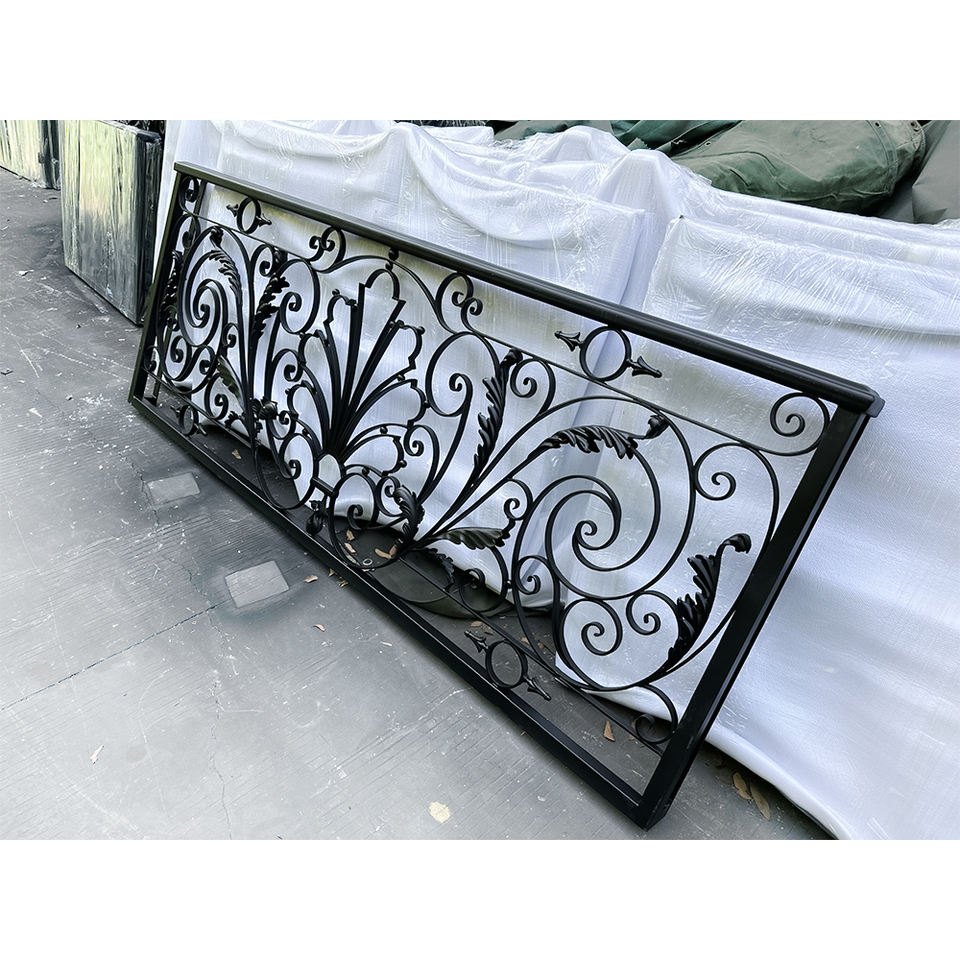 Windows Railing Front Exterior Wrought Iron Railings Window Front Security Fence System Metal ...