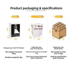 Caja de pañuelos de lujo con marco de fotos LED, exhibidor de imágenes 3D de bailarina en acrílico, adorno moderno para escritorio, caja de sombra de arte estético - Product Image 6