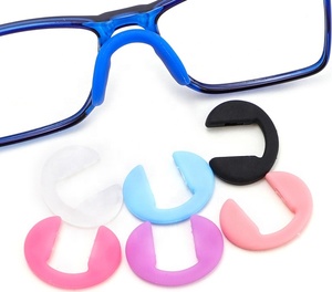 Kids Eyeglass <strong>Nose</strong> Pads,Soft Silicone Children Plug-in <strong>Glasses</strong> <strong>Nose</strong> Pieces Anti-Slip <strong>Nose</strong> Guards,Comfortable Replacement Repair - Product Image 1