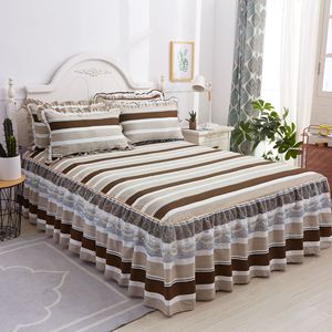 Wholesale Double Lace <strong>Bed</strong> Skirt Set Pillowcase Cheap Vendors <strong>Bed</strong> Skirts <strong>Cover</strong> for <strong>Bed</strong> Bedding Set - Product Image 5