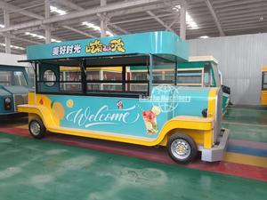 Remorque alimentaire remorquable, cuisine mobile, camion de restauration pour gaufres, crêpes, glaces, avec équipement de cuisine complet - Product Image 2