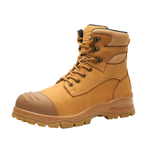 L621-4 High Quality Wheat Nubuck Leather <strong>Zip</strong> <strong>up</strong> <strong>Work</strong> <strong>Boots</strong>, Composite Toe <strong>Zip</strong> Sided Safety <strong>Boots</strong>,lace <strong>up</strong> Ankle Safety <strong>Boot</strong> - Product Image 4