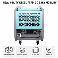 Générateur diesel 8KW 8KVA 8000W portable à châssis ouvert, démarrage électrique, refroidissement par air, groupe électrogène diesel ATS DG10000E