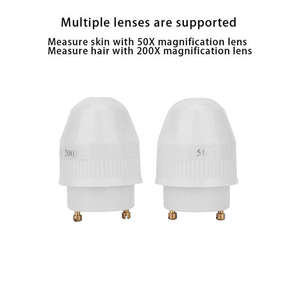 50X/200X büyüteç cilt analizörü güzellik ürünleri şarj edilebilir saç analiz yağı nem Pigment derisi tarayıcı dedektörü - Product Image 4