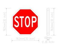 Panneau de signalisation routière octogonal réfléchissant pour bus scolaire, panneau d'arrêt, de précaution et de sécurité, avec conception lumineuse active