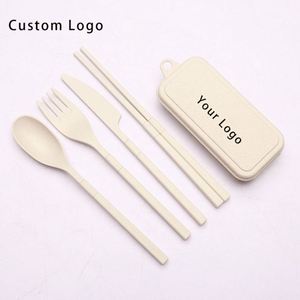Classic and Modern Cutlery Set, Eco-Friendly Straw Utensils for Team Building Activities - Product Image 5