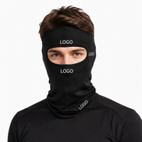 Penutup Kepala Balaclava Poliester Khusus Anti Angin, Masker Ski Cetak Digital, Penutup Wajah yang Dapat Disesuaikan untuk Olahraga Luar Ruangan