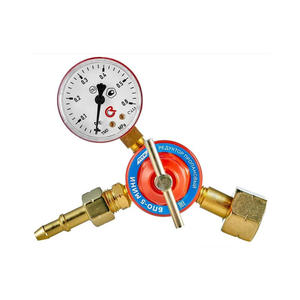 Reductor de Presión de Propano de Latón Estilo Ruso G3/4 para Argón, CO2, Oxígeno y Acetileno, Manómetro de Presión Media LGP - Product Image 1