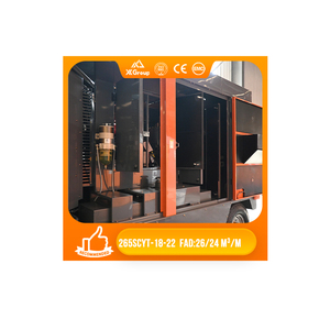 Compresor <span class=keywords><strong>de</strong></span> Aire Industrial Diésel ZEGA 265SCYT-18-22 <span class=keywords><strong>de</strong></span> 265KW, Refrigerado por Agua, Lubricado por Tanque, Portátil y Estacionario, 26/24, Naranja, 220V - Product Image 1