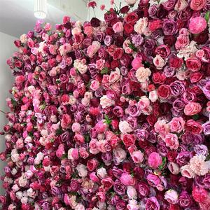 Ramo de Damas de Honor SPR, Pared de Flores de Rosas Terminadas de 8 pies x 8 pies <span class=keywords><strong>para</strong></span> Bodas, Fiestas de Cumpleaños, Hoteles, Hogar, Baby Shower, Bar - Product Image 4