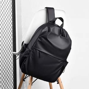 Sac à dos d'étudiant tendance de grande capacité, simple, uni, nouveau sac à dos pour ordinateur portable, sac à dos de voyage - Product Image 3