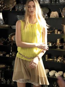 <span class=keywords><strong>Robe</strong></span> élégante à bretelles fines en dentelle de soie de mûrier vintage personnalisable, taille haute, <span class=keywords><strong>antistatique</strong></span>, design évasé - Product Image 3