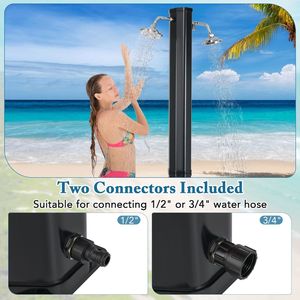 CYEN-Nueva Columna de Ducha Solar Doble, Agua Caliente y Fría Automática Ajustable, Ducha para Jardín y Camping al Aire Libre - Product Image 5