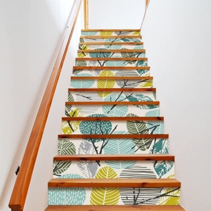 Autocollants personnalisés en PVC pour marches d'<span class=keywords><strong>escalier</strong></span>, autocollants adhésifs, imperméables, résistants aux déchirures, écologiques, décoration de la maison, vinyle décoratif - Product Image 1
