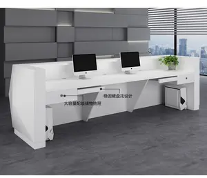 Hot Sell Customize Reception Counter Led Executive Lounge Beauty Salon Front Reception Desk