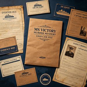 Kit <span class=keywords><strong>Gioco</strong></span> del Murder Mystery di Alta Qualità Personalizzato, Tema Investigazione Caso Archivato, <span class=keywords><strong>Gioco</strong></span> <span class=keywords><strong>da</strong></span> Tavolo per Adulti e Feste - Product Image 2