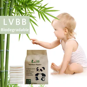 Premium Quality OEM Manufacture bamboo fiber degradable newborn disposable baby nature nappies diapers in stock