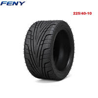 Pneu tubeless 225/40-10 pour scooter électrique Citycoco Harley, 10 pouces, 6PR, tout-terrain, pour voiturette de golf et tricycle