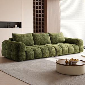 <span class=keywords><strong>Canapé</strong></span> sectionnel en chenille, style vintage crème, moderne et minimaliste, pour salon, en tissu vert foncé, idéal pour appartement - Product Image 1