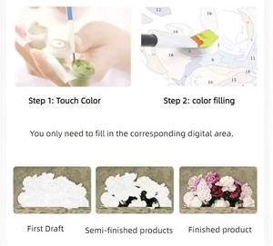 <span class=keywords><strong>Pintura</strong></span> al óleo Digital <span class=keywords><strong>pintura</strong></span> por números neón Torre Eiffel <span class=keywords><strong>pintura</strong></span> acrílica por números lienzo niños a la venta decoración del hogar - Product Image 5