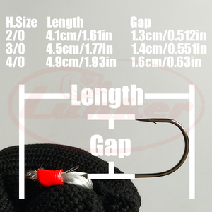 Aparejos de Pesca Sabiki Lunker con Anzuelos Invertidos para Agua Salada, Pesca en Barco, Trolling, Acero al Carbono, Cuentas Luminosas Brillantes - Product Image 5