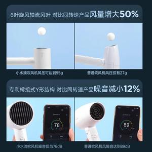 Secador de pelo Midea MB-AJ0501, compacto, portátil, de alta velocidad, con boquilla de aire única, para uso en dormitorios de estudiantes - Product Image 5