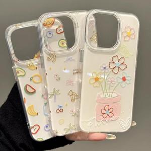 Colorato cartone animato di frutta <span class=keywords><strong>Cover</strong></span> del telefono per <span class=keywords><strong>Apple</strong></span> per <span class=keywords><strong>iPhone</strong></span> 16promax 15 nuovo 14Pro 13p-carino per IQOO Tecno Plus modelli in scatola <span class=keywords><strong>8</strong></span> - Product Image 1