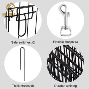 कवर के साथ खरगोश सुअर बिल्ली के लिए 8 पैनल मेटल प्ले रन केज पालतू कुत्ता पिल्ला पेन - Product Image 3