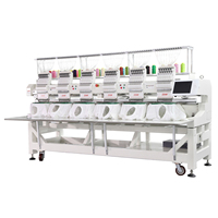 Machine à broder pour ordinateur 6 têtes Machine à broder les t-shirts en tissu plat Machine à broder les t-shirts à six têtes pour l'industrie