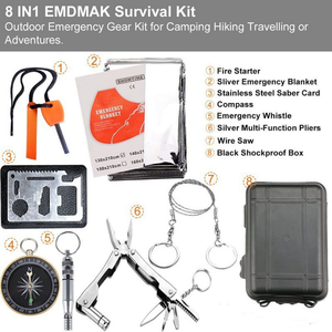 Herramientas Multifuncionales <span class=keywords><strong>de</strong></span> Supervivencia para el <span class=keywords><strong>Campo</strong></span>, Kit <span class=keywords><strong>de</strong></span> Emergencia Portátil Premium para Acampar al Aire Libre, Viajes y Preparación <span class=keywords><strong>de</strong></span> Vehículos - Product Image 1