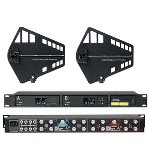 Système <span class=keywords><strong>de</strong></span> <span class=keywords><strong>distribution</strong></span> d'antennes <span class=keywords><strong>de</strong></span> microphone sans fil professionnel 16 canaux UHF, répartiteur d'antennes actives et amplificateur <span class=keywords><strong>de</strong></span> signal 470-952 MHz - Product Image 2
