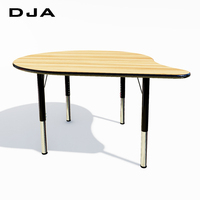 Bureau d'étude moderne réglable multicolore pour étudiants, mobilier scolaire empilable, pas cher