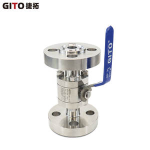 Válvula de Bola Manual con Brida GITO DN25 1500LB, Válvula de Control de Tres Piezas de Alta Presión de Paso Recto para Agua - Product Image 3