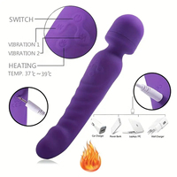 Beheizbarer G-Punkt-Vibrator mit 7 Vibrationsmustern, Wasserdichter Wiederaufladbarer Klitoris-Stimulator mit 7 Vibrationseinstellungen