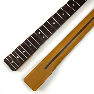 Mástil de Guitarra Eléctrica TL de Arce Tostado con Acabado Satinado de 21 Trastes con Orificios para Clavijeros de 8 mm - Product Image 1