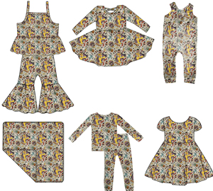 Tutina per Neonati, <span class=keywords><strong>Pigiama</strong></span> in Bambù con Personaggi, Camicia per Bambine, Vestito di Halloween, Pantaloni a Zampa, Set di Abbigliamento per Bambini - Product Image 5