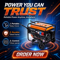 Zuverlässiger Open-Frame 4-Takt Benzin-Autostart-Stromgenerator für Baustellen und abgelegene Standorte als Notstromlösung