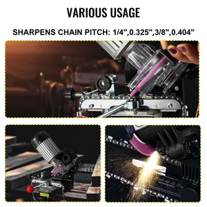 Affûteuse de chaîne de <span class=keywords><strong>tronçonneuse</strong></span> 230W, machine professionnelle de meulage de chaînes, affûteuse de chaînes multi-angles 3000 tr/min, affûteuse électrique de lames de <span class=keywords><strong>tronçonneuse</strong></span> - Product Image 6