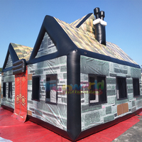 Tente de fête gonflable géante de qualité commerciale pour l'extérieur, style pub irlandais, avec garantie d'un an, tissu Oxford durable, résistante au vent, installation facile