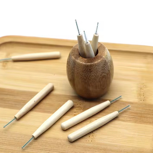 Eco Friendly biodegradabile di bambù Tooth Pick dentale gomma orale forniture di bambù spazzola interdentale - Product Image 6