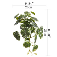 Fausses plantes en pot de 21cm plantes de verdure artificielles fausses plantes panachées pour la décoration de table à la maison