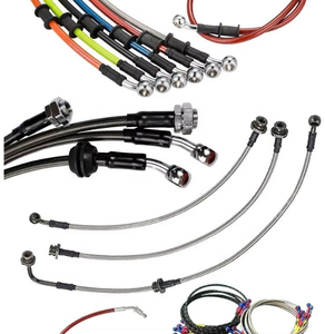 Kit Universal de Mangueras de Freno Trenzadas de Acero Inoxidable, Tubería de Aceite de Freno de Alta Presión con Conexión <span class=keywords><strong>Banjo</strong></span> para Modificación de Coches de Carreras - Product Image 2