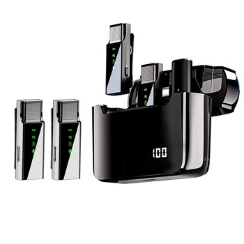 4 in 1 microphone multi function S16s lavalier microphone with charging station