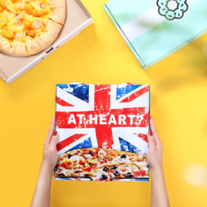 Cajas de cartón de papel para Pizza, <span class=keywords><strong>cono</strong></span> de Pentágono, rectángulo, Octágono, redondo, personalizado, papel Kraft, embalaje de alimentos corrugado, caja de cartón para Pizza - Product Image 1